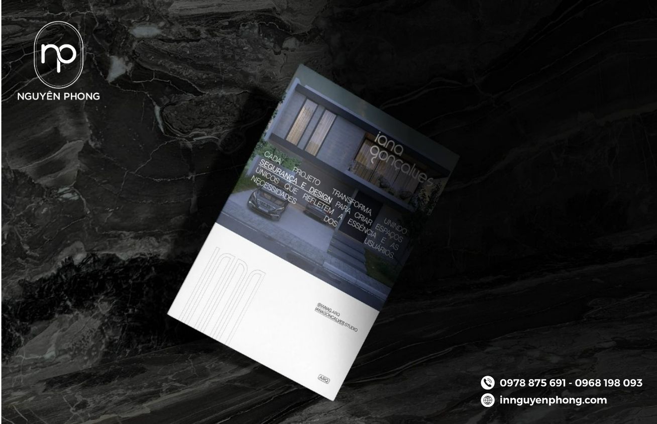 Logo in ấn trên tờ rơi